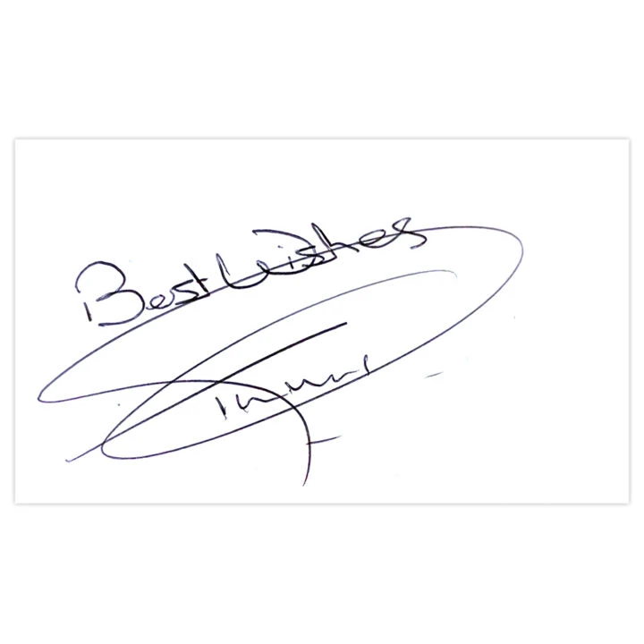 Signed Tim Flowers White Card - Southampton Autograph