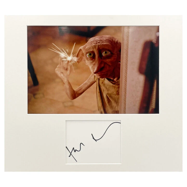 Signed Toby Jones Photo Display - 16x14 Harry Potter Icon