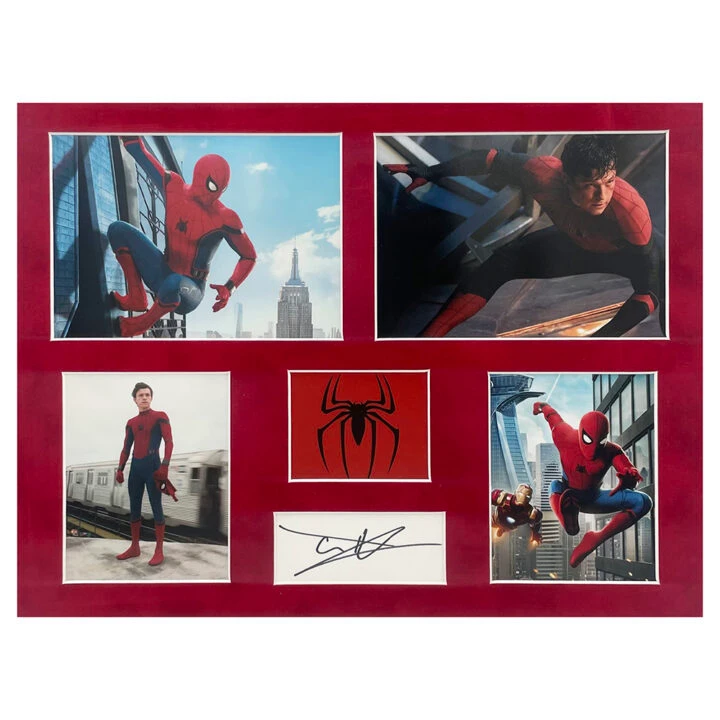 Signed Tom Holland Photo Display - 16x12 Spiderman Autograph