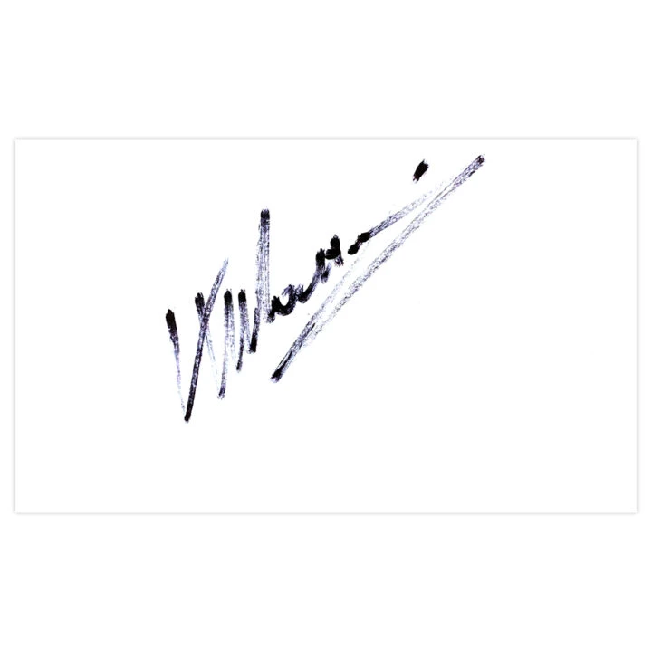 Signed Walter Mazzarri White Card - Watford Autograph