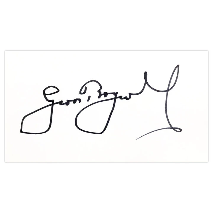 Geoffrey Boycott Signed White Card - England Cricket Icon