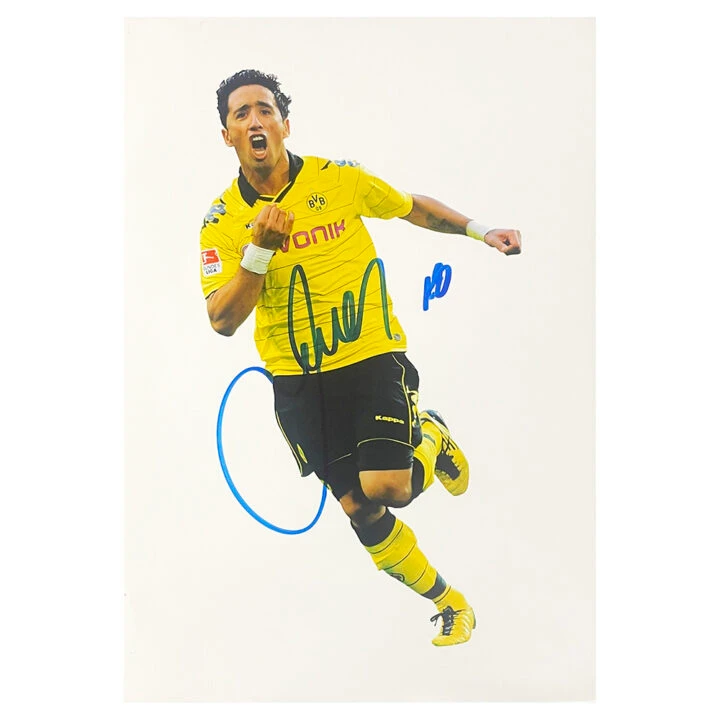 Signed Lucas Barrios Poster Photo 18x12 - Borussia Dortmund Icon
