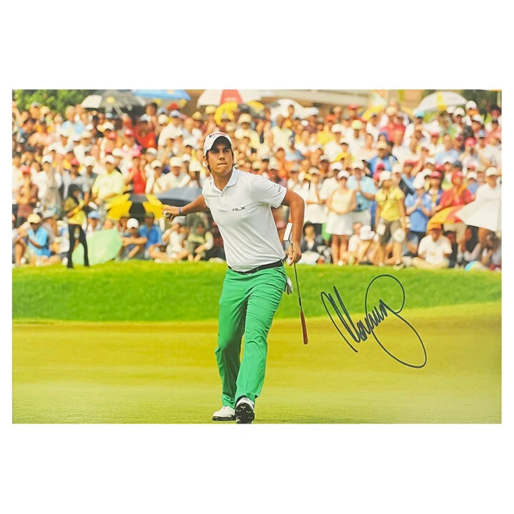 Signed Matteo Manassero Poster Photo - 18x12 Golf Icon Autograph