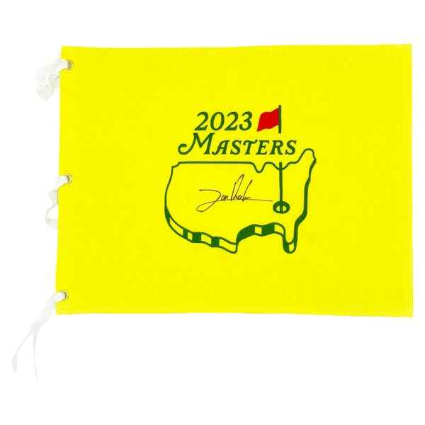 John Rahm Signed Pin Flag - The Masters Champion 2023