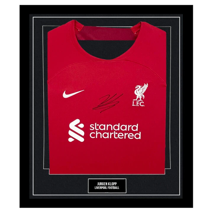 Jurgen Klopp Signed Framed Shirt - Liverpool Football Club