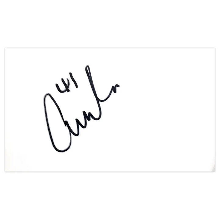 Signed Aiden O'Neill White Card - Australia Autograph