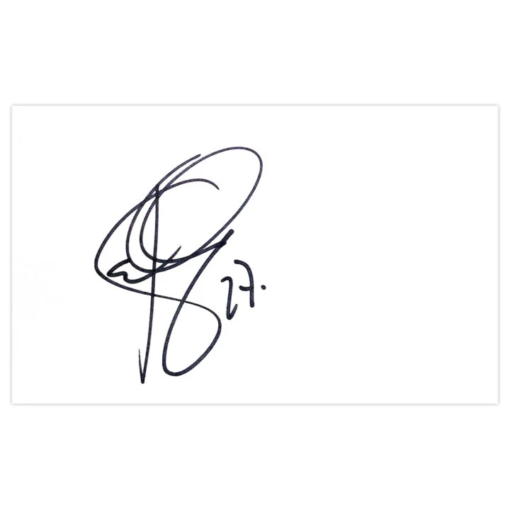 Signed Alexander Tettey White Card - Norwich City Autograph