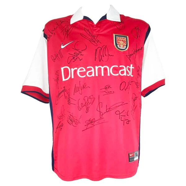 Signed Arsenal FC Jersey - Squad Autograph 2000