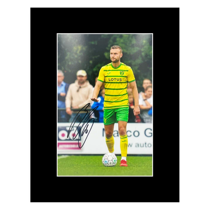 Signed Ben Gibson Photo Display 16x12 - Norwich City Icon Autograph