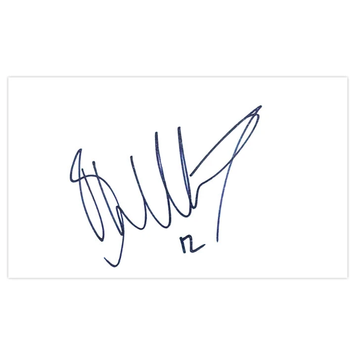 Signed Ben Williams White Card - Cheltenham Town Autograph