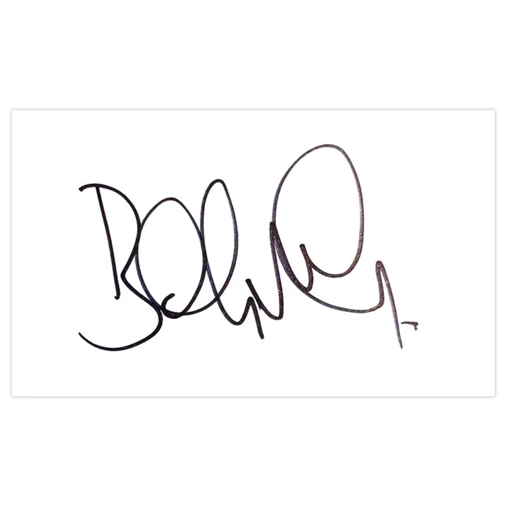 Signed Billy McKinlay White Card - Dundee United Autograph