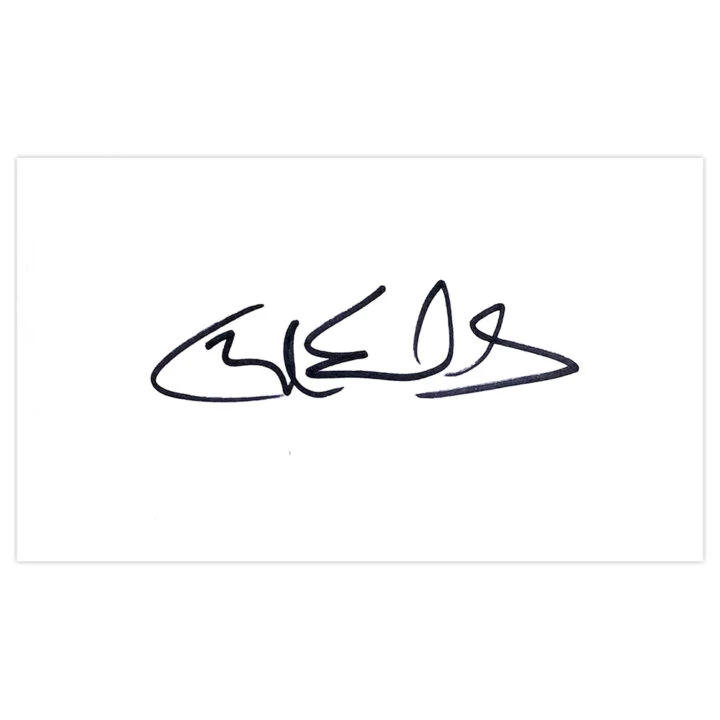 Signed Charlotte Edwards White Card - England Cricket Autograph
