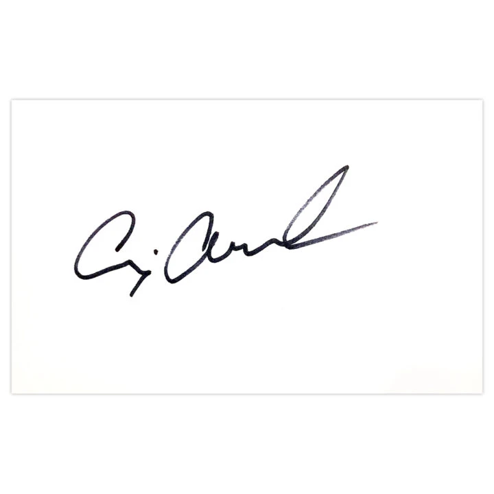 Signed Craig Overton White Card - England Cricket Icon