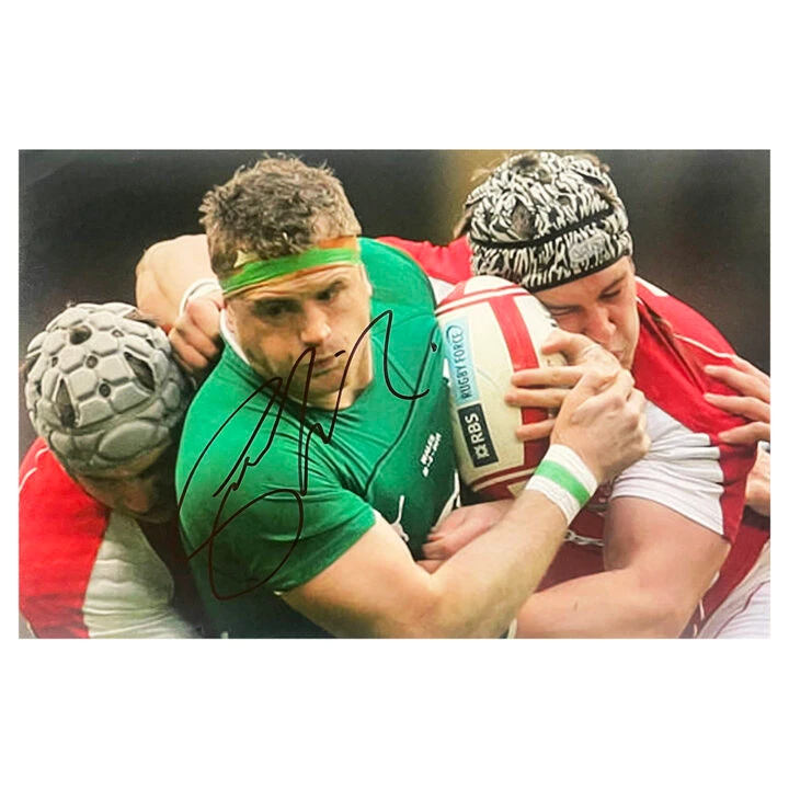 Signed Dan Lydiate Poster Photo - 18x12 Wales Rugby Icon