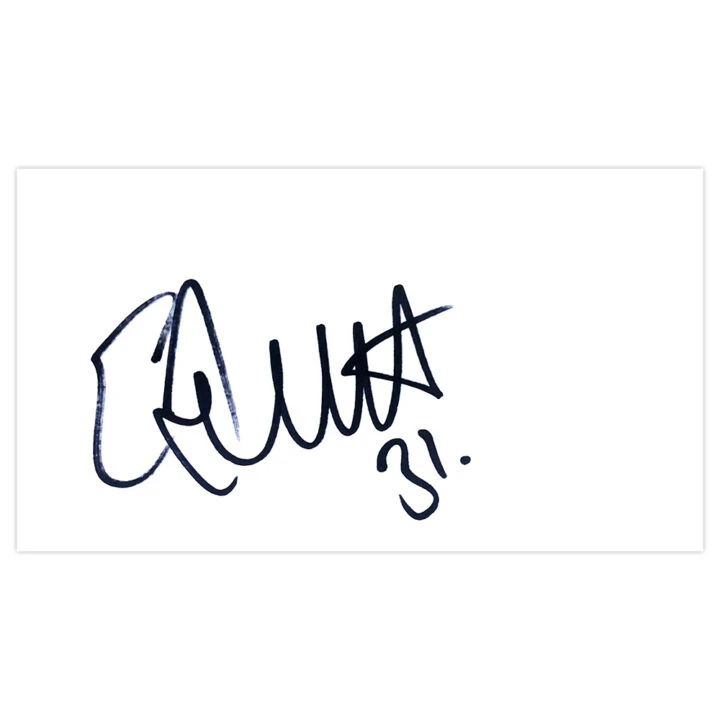 Signed Elliott Bennett White Card - Blackburn Rovers Autograph