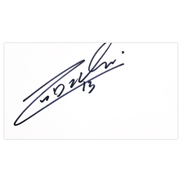 Signed Emanuele Giaccherini White Card - Juventus Autograph