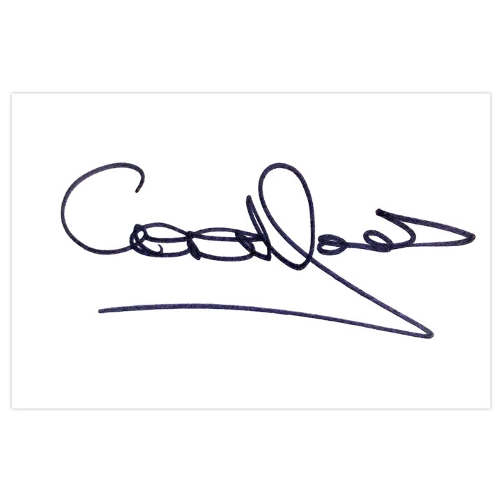 Signed Geraint Jones White Card - England Cricket Autograph