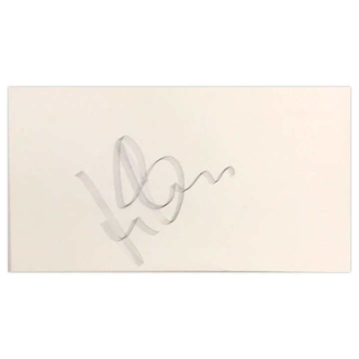 Signed Ian Bell White Card - England Cricket Autograph