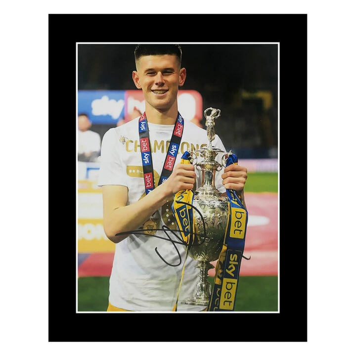 Signed Jamie Shackleton Photo Display - 12x10 Championship Winners 2020