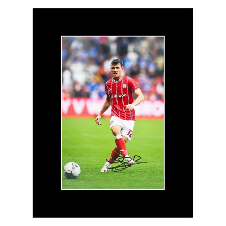 Signed Jason Knight Photo Display - 16x12 Bristol City Autograph