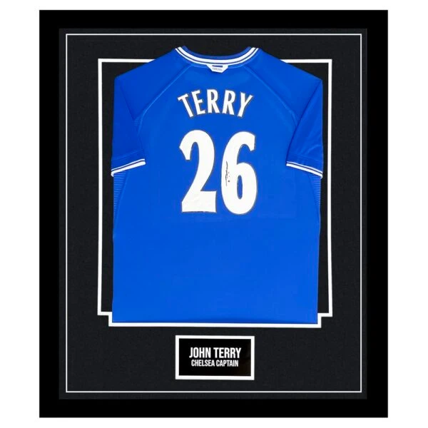 Signed John Terry Framed Shirt - Chelsea FC Captain