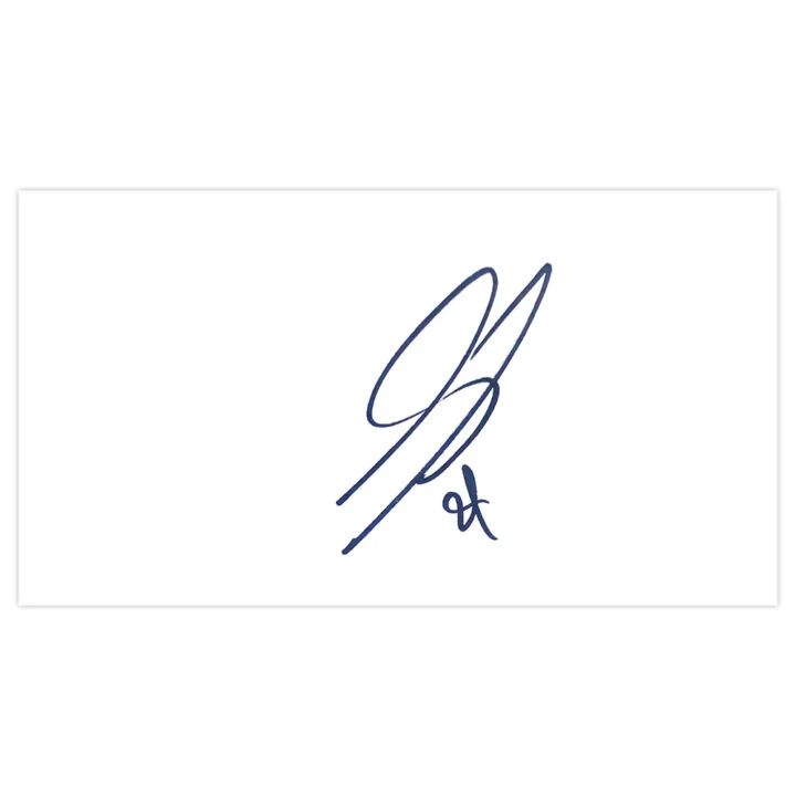 Signed Karim El Ahmadi White Card - Morocco Autograph