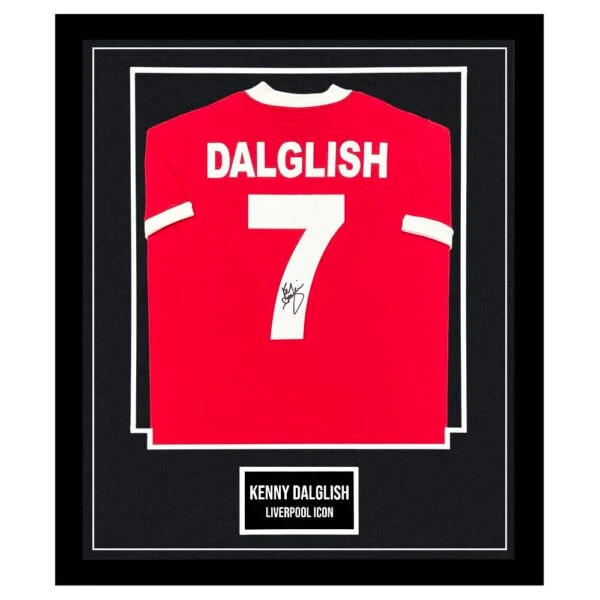 Signed Kenny Dalglish Shirt Framed - European Cup Winner 1981