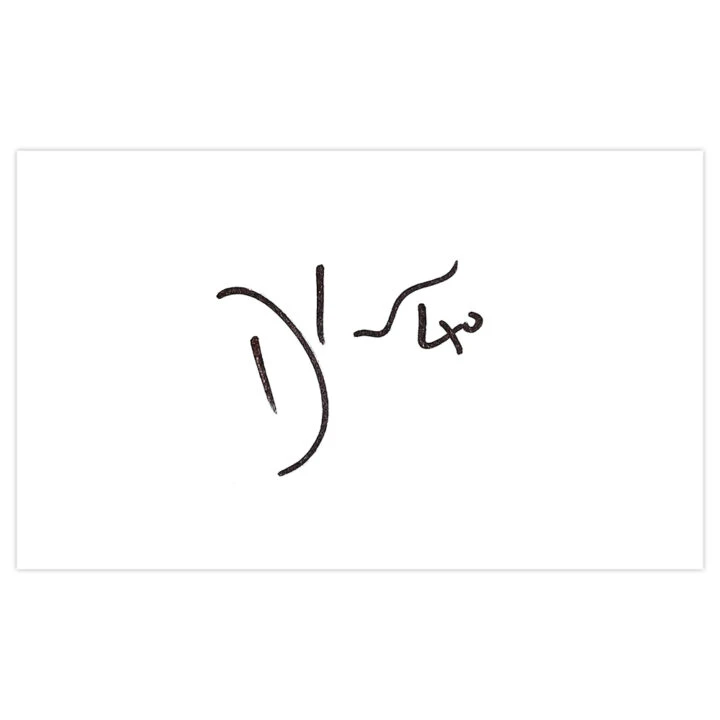 Signed Lawson D'Ath White Card - Northampton Town Autograph