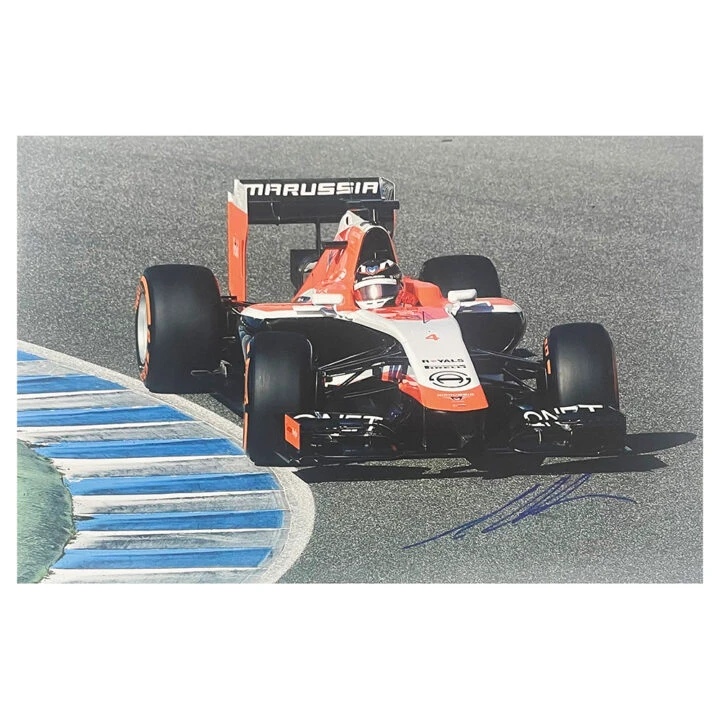 Signed Max Chilton Poster Photo - 18x12 Formula 1 Autograph