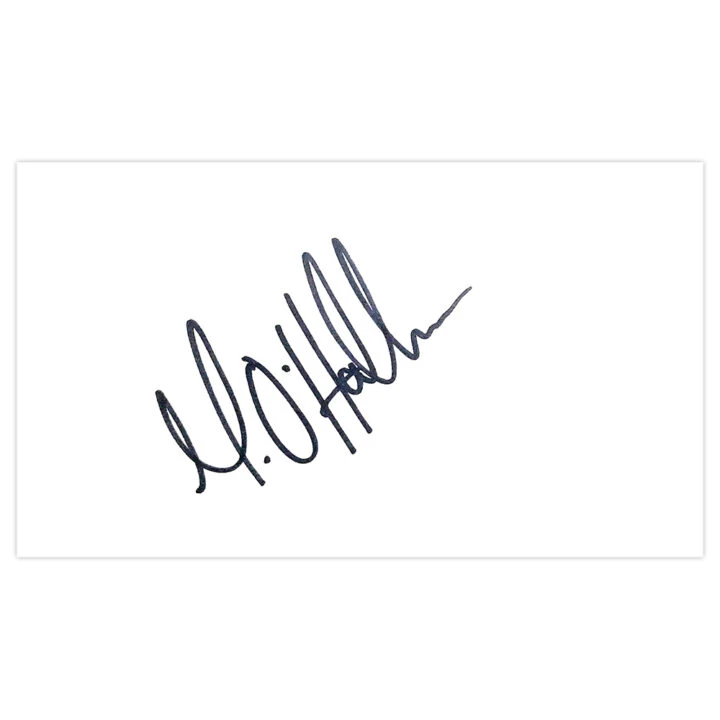 Signed Michael O'Halloran White Card - St Johnstone Autograph