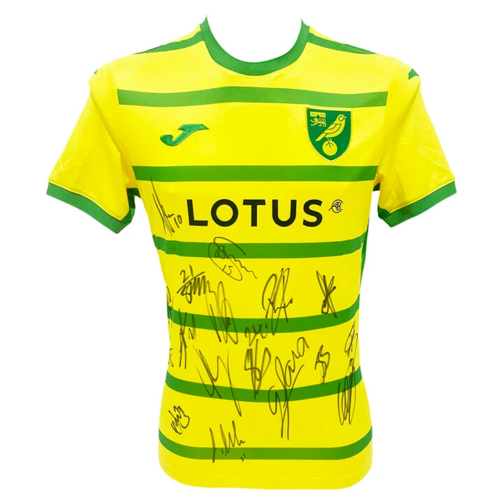Signed Norwich City Home Shirt - EFL Championship 2024