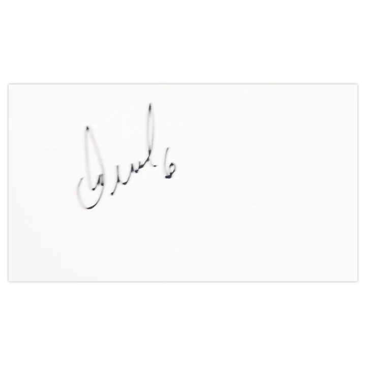 Signed Oscar Duarte White Card - Espanyol Autograph