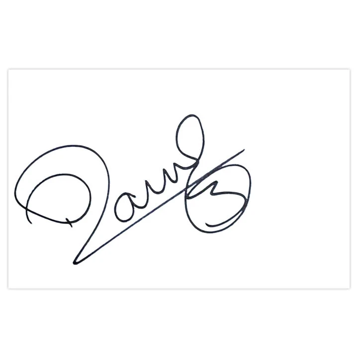 Signed Peter Ramage White Card - QPR Autograph