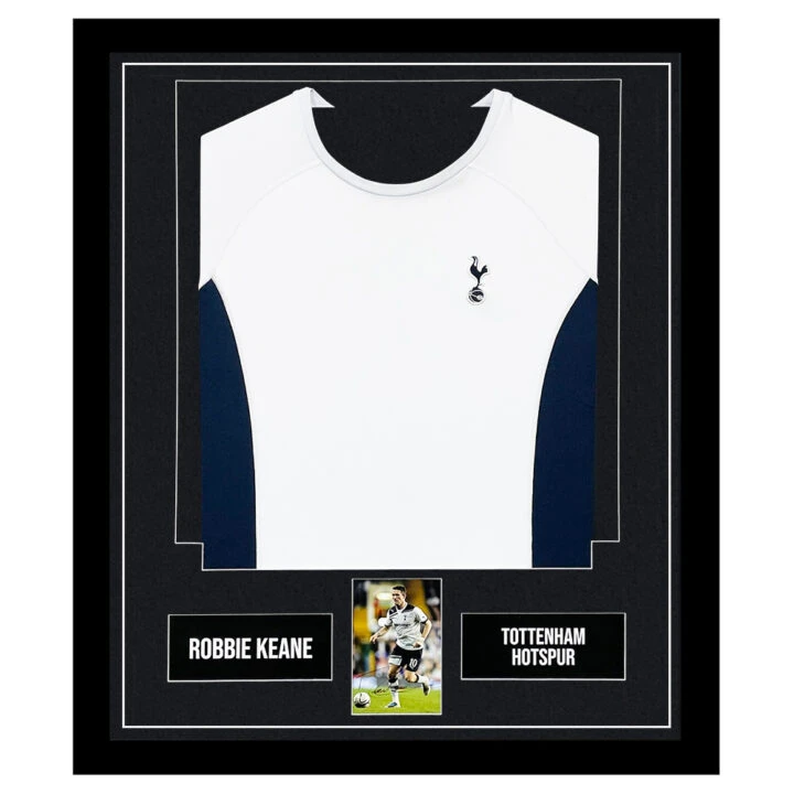 Signed Robbie Keane Framed Display Shirt - Tottenham Hotspur Icon