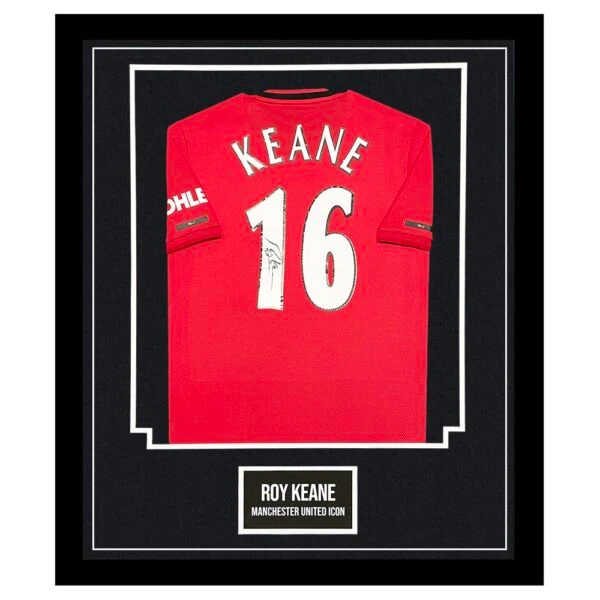 Signed Roy Keane Jersey Framed - Manchester United Icon Shirt