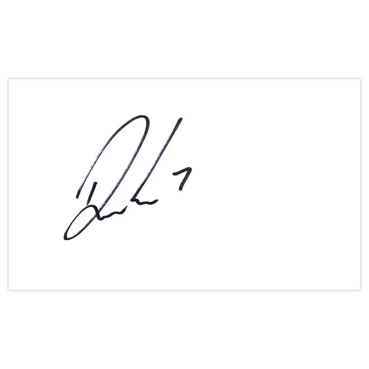 Signed Simon Dawkins White Card - Derby County Autograph