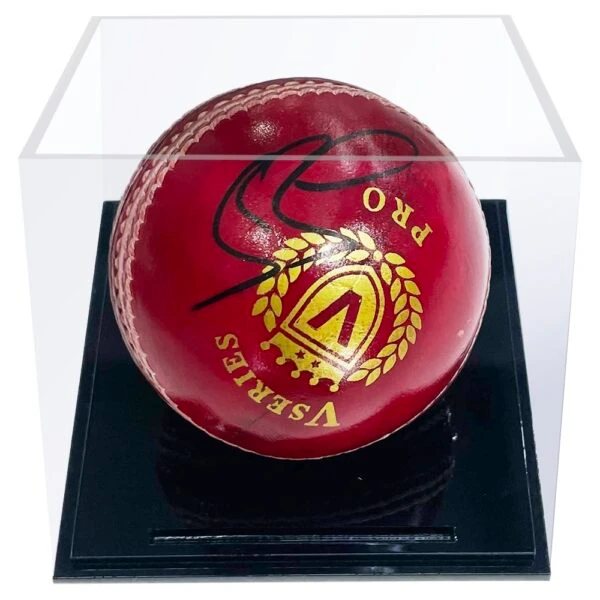 Signed Stuart Broad Framed Cricket Ball - Ashes Series 2023