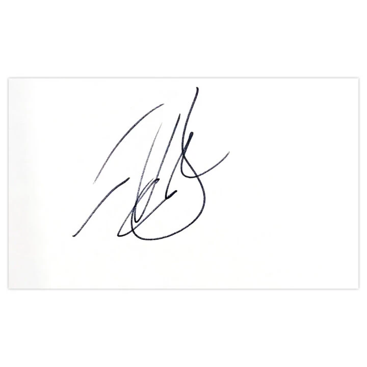 Signed Tim Bresnan White Card - England Cricket Autograph