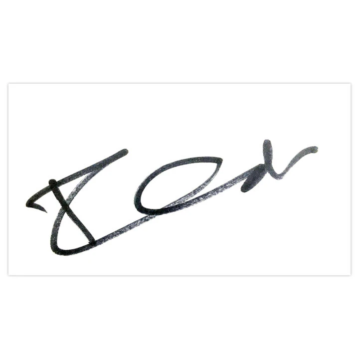 Signed Tom Chaplin White Card - Music Autograph