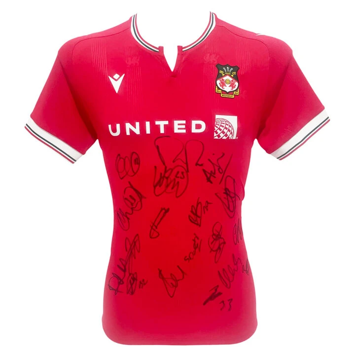 Signed Wrexham A.F.C. Home Shirt - EFL League Two 2024