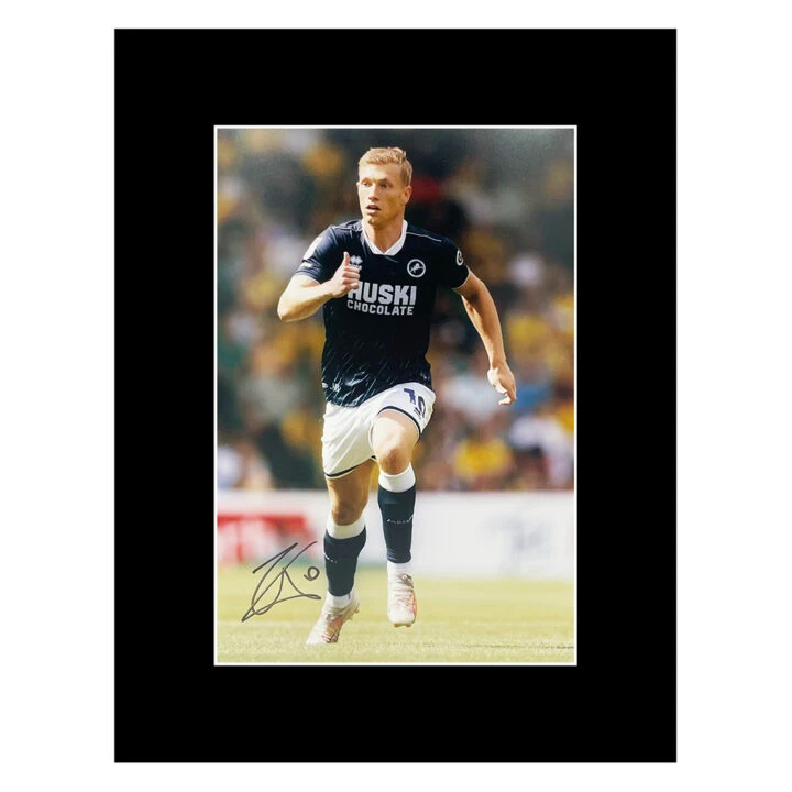 Signed Zian Flemming Photo Display - 16x12 Millwall FC Icon