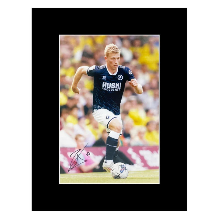 Signed Zian Flemming Photo Display - 16x12 Millwall FC Icon Autograph