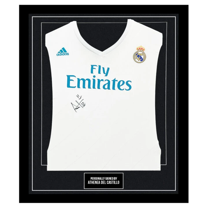 Framed Athenea del Castillo Signed Shirt - Real Madrid Femenino