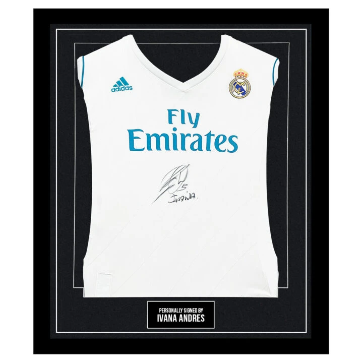 Framed Ivana Andres Signed Shirt - Real Madrid Femenino