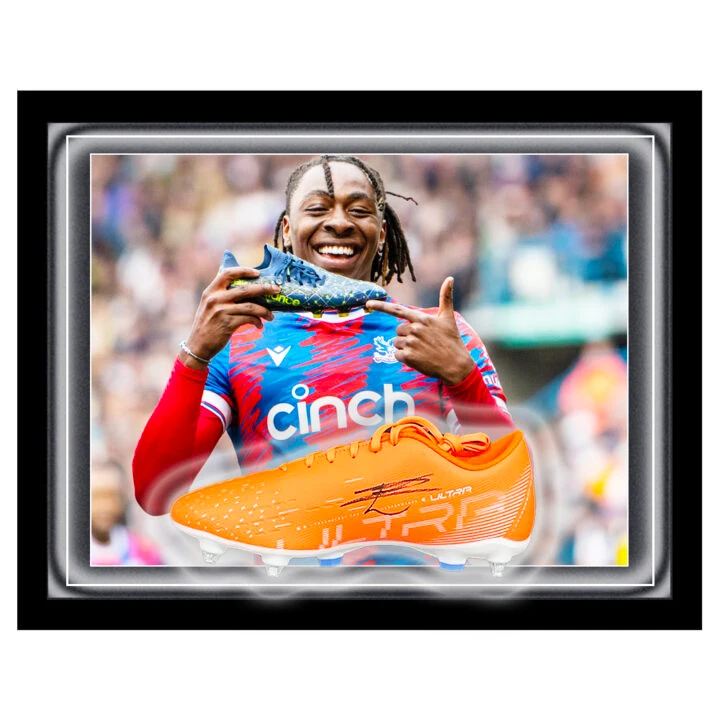 Signed Eberechi Eze Boot Framed Dome - Crystal Palace Icon