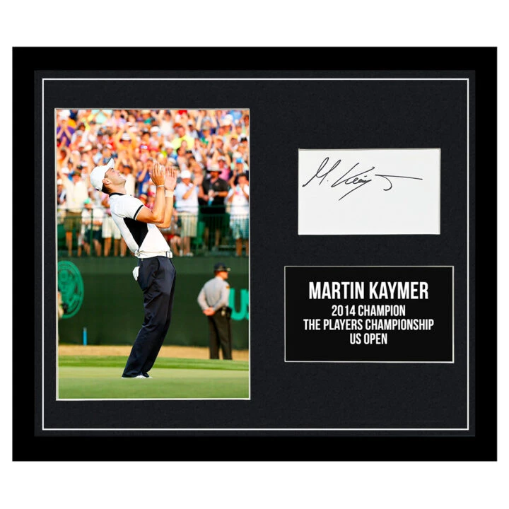 Signed Martin Kaymer Framed Photo Display - The Players & US Open Winner