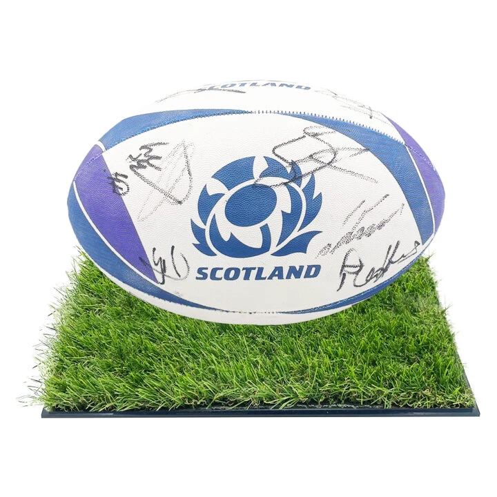 Signed Scotland Framed Rugby Ball - Six Nations 2024