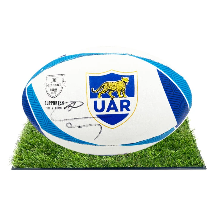 Signed Agustin Creevy Framed Ball - Argentina Rugby Icon