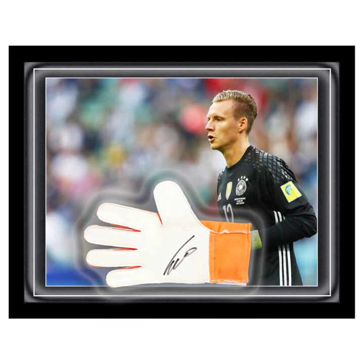 Signed Bernd Leno Glove Framed Dome - Germany Euro 2024
