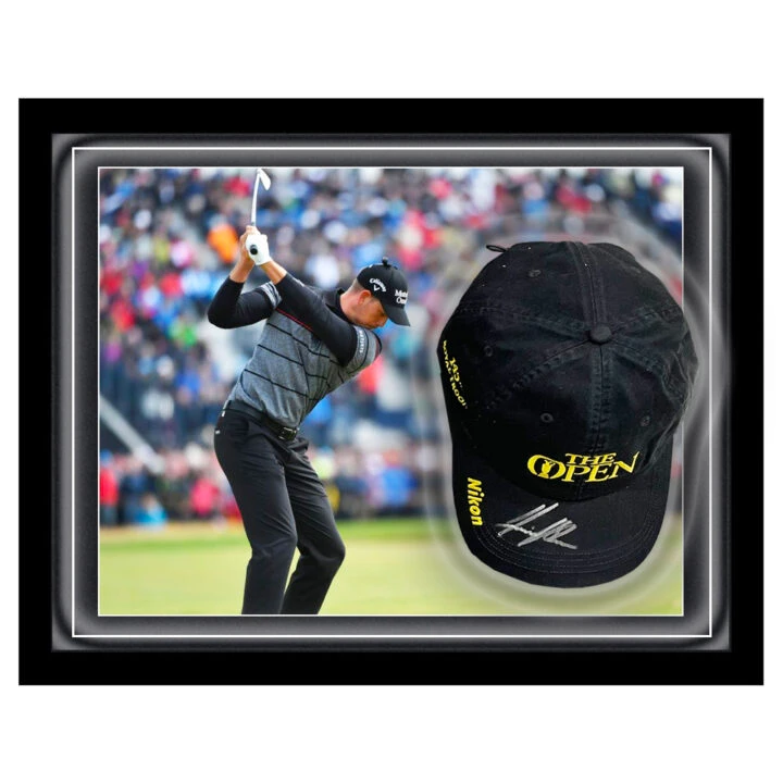 Signed Henrik Stenson Hat Framed Dome - The Open Championship Winner 2016